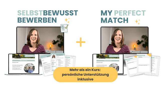 Bewerbungspaket: SELBSTBEWUSST BEWERBEN & MY PERFECT MATCH – mit Get-it-done-Coworking inkl. Fragenstellen